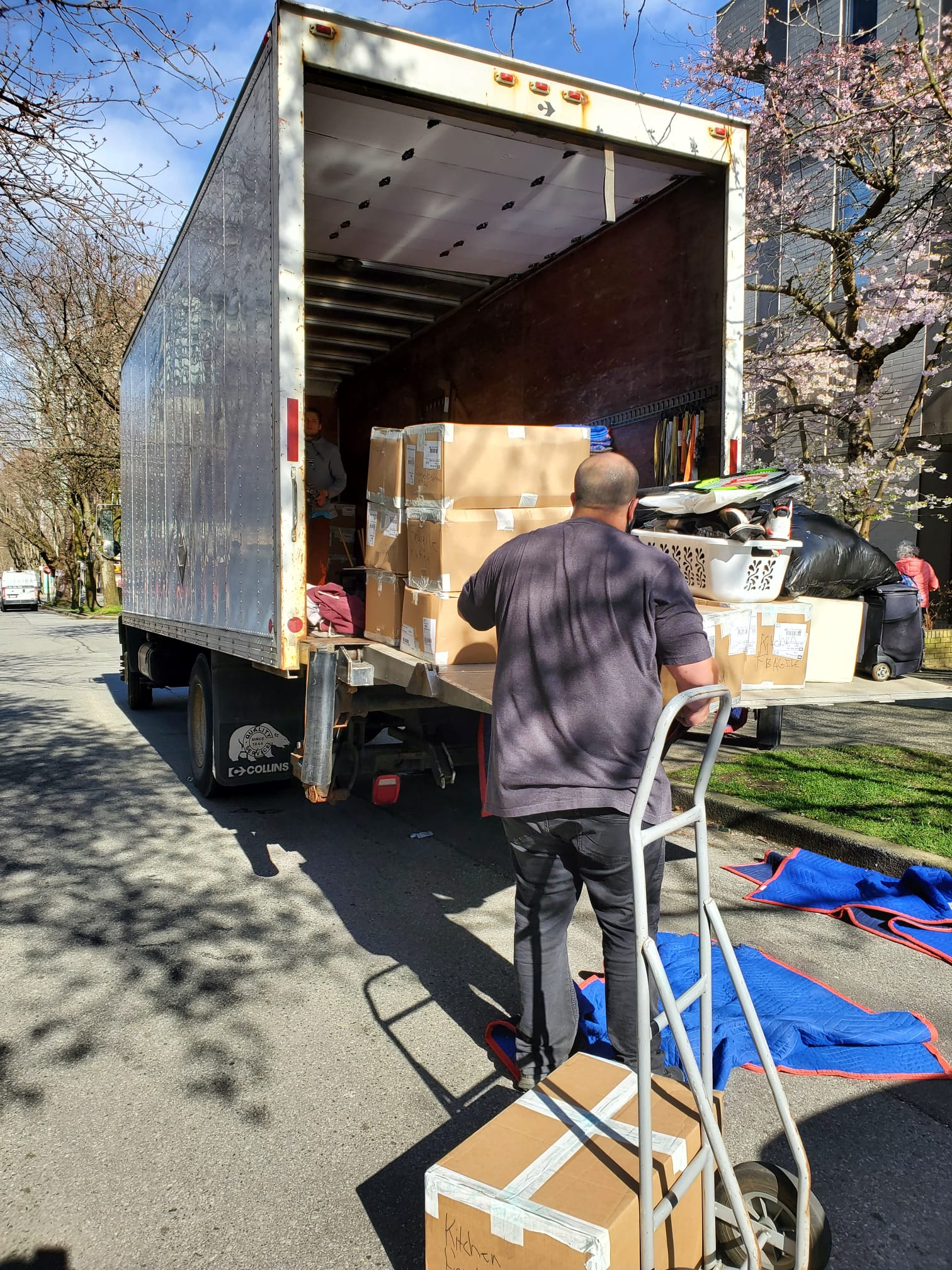 Affordable Movers BC crew loading boxes
